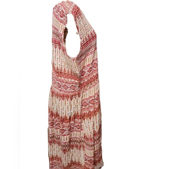 CW Classics New Smocked Boho Dress Size 2X Maxi NWOT - Picture 3 of 5